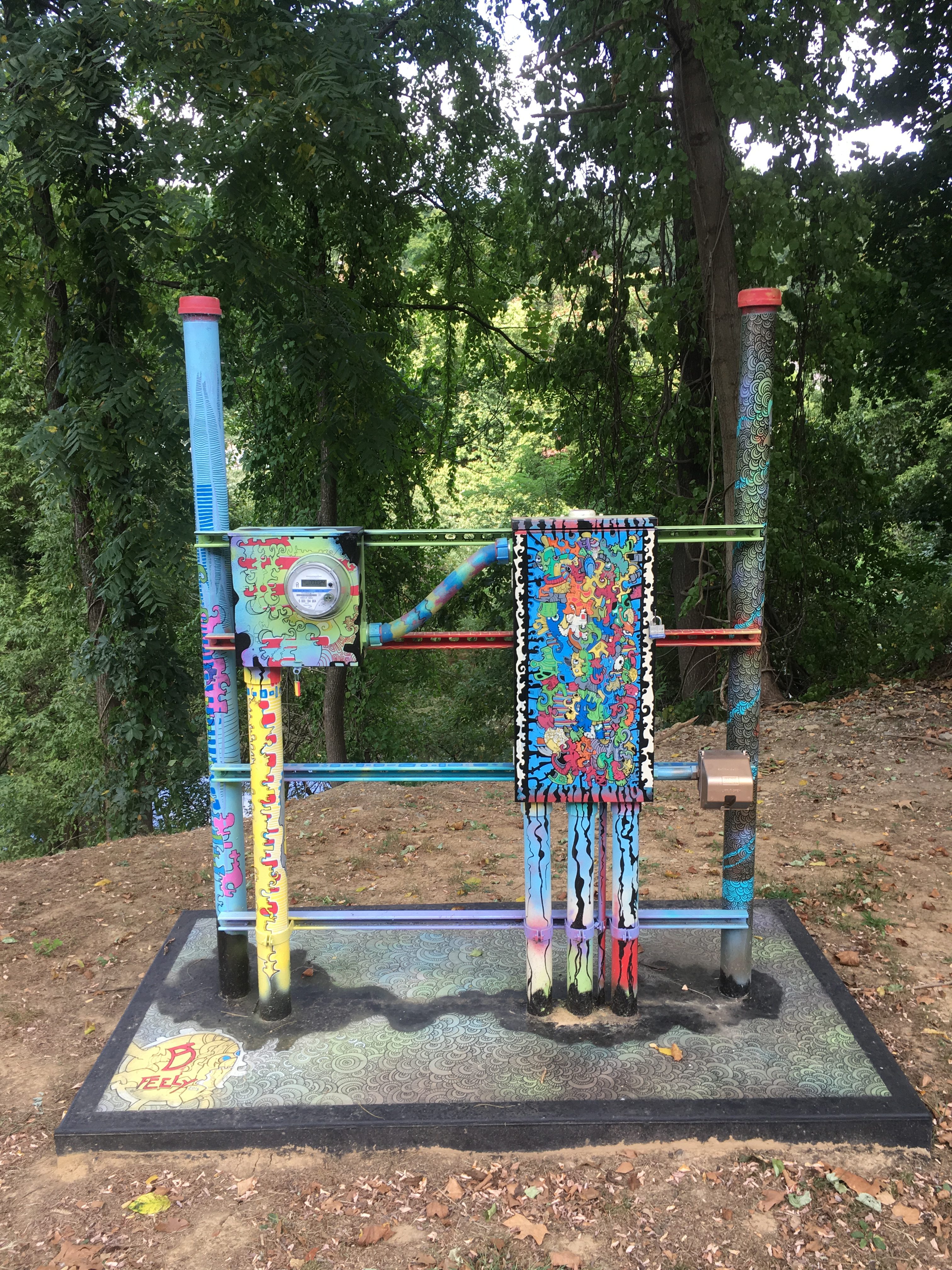 The Electric artwork by Devin Feely on the Karl Stirner Arts Trail