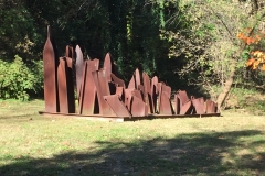 The metal sculpture Sprouts by Steve Tobin on the Karl Stirner Arts Trail