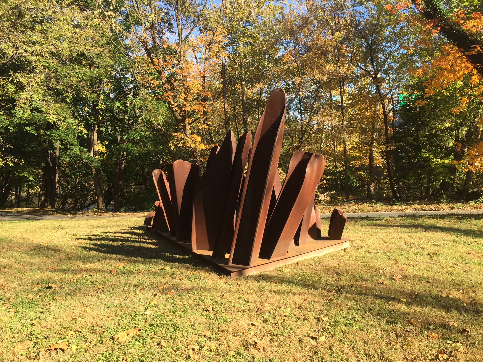 The metal sculpture Sprouts by Steve Tobin on the Karl Stirner Arts Trail