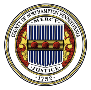 The Northampton County logo, featuring the county's name, the year 1752, and the words Mercy, Justice