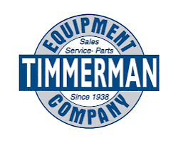 The blue, circular logo of Timmerman Equipment Company